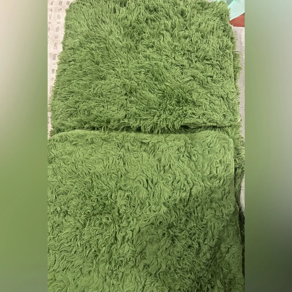 Grinch Soft and Warm Shaggy Duvet Cover Set - Full/Queen-Green-Good Condition🎄